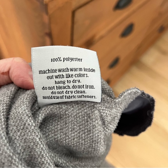 Dudley Stephens Cobble Hill Terry Fleece Turtleneck Pullover  Gray Grey Small - Picture 8 of 10